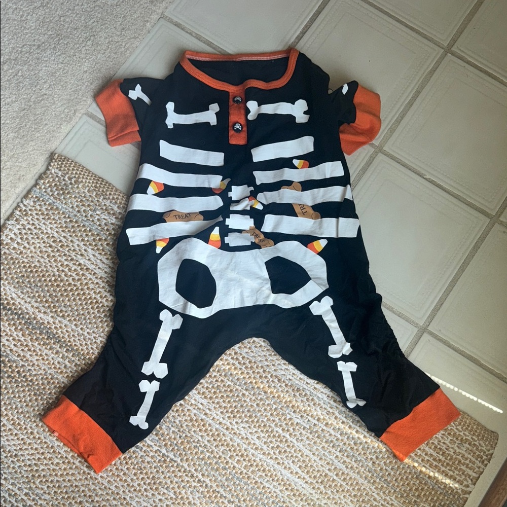 Skeleton Halloween Dog Onesie